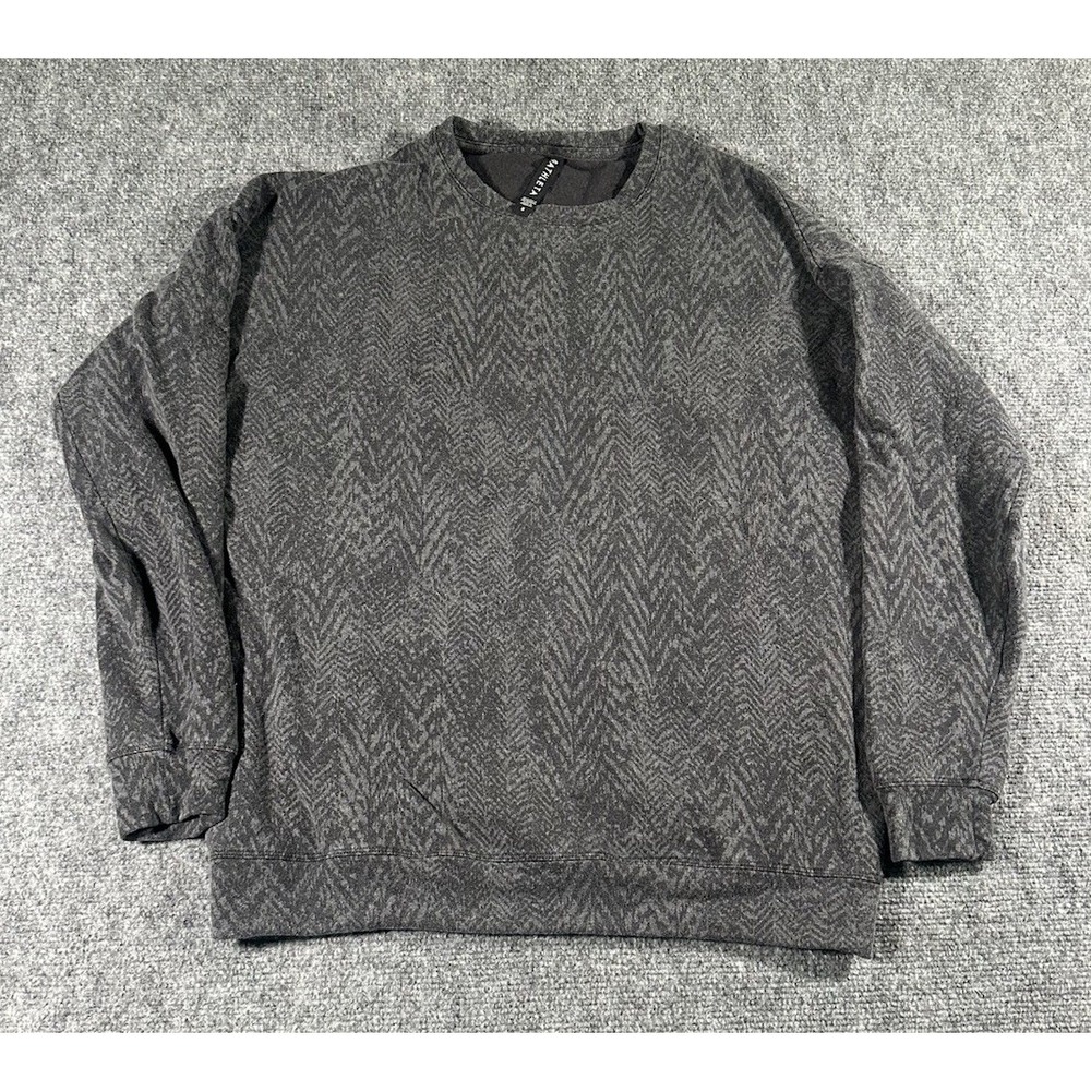 ATHLETA STUDIO TO STREET PRINT SWEATSHIRT Grey Medusa Size Small